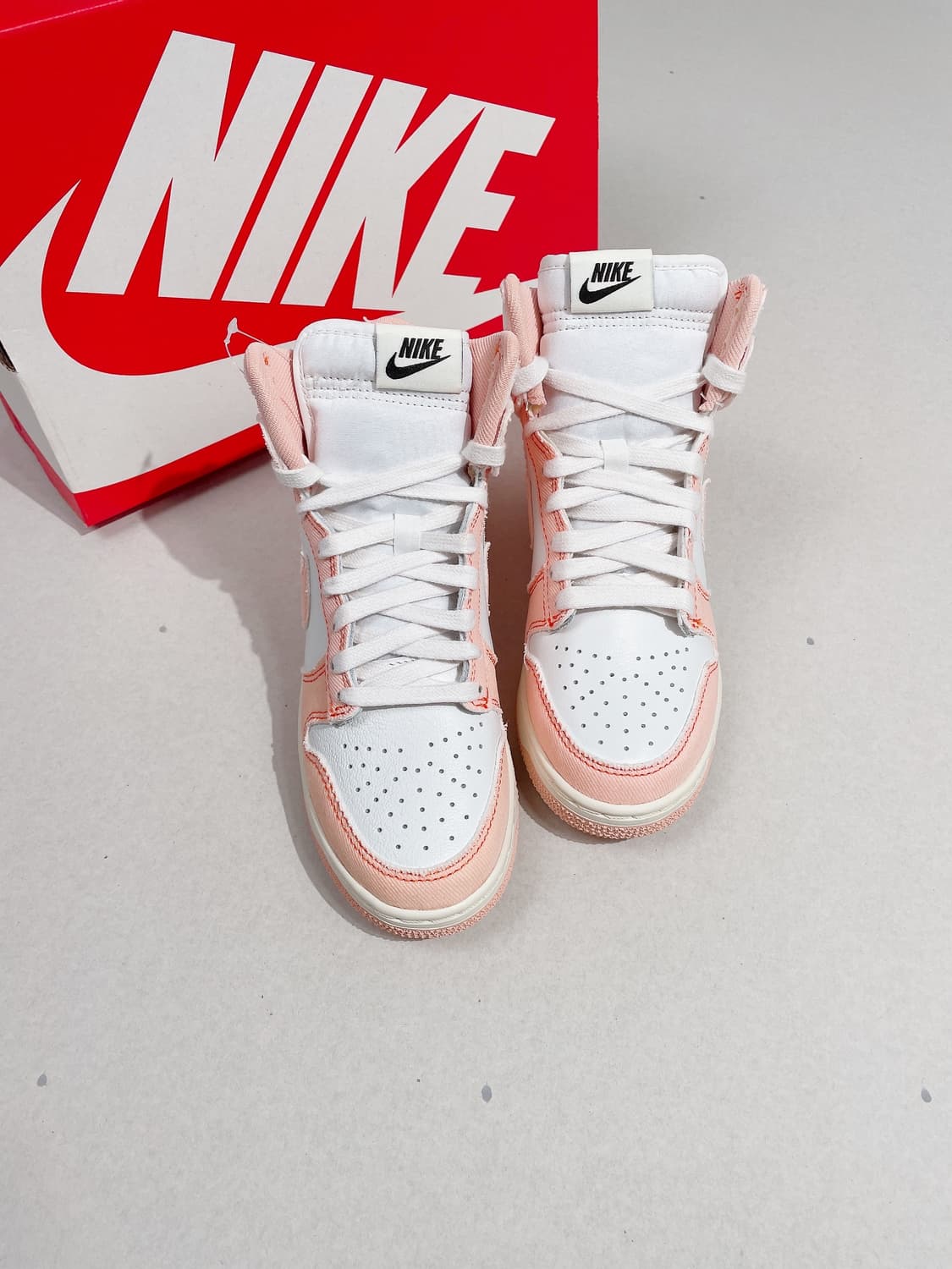 (정품/새상품) 나이키 여성 오렌지 덩크 하이 스니커즈 상품이미지1