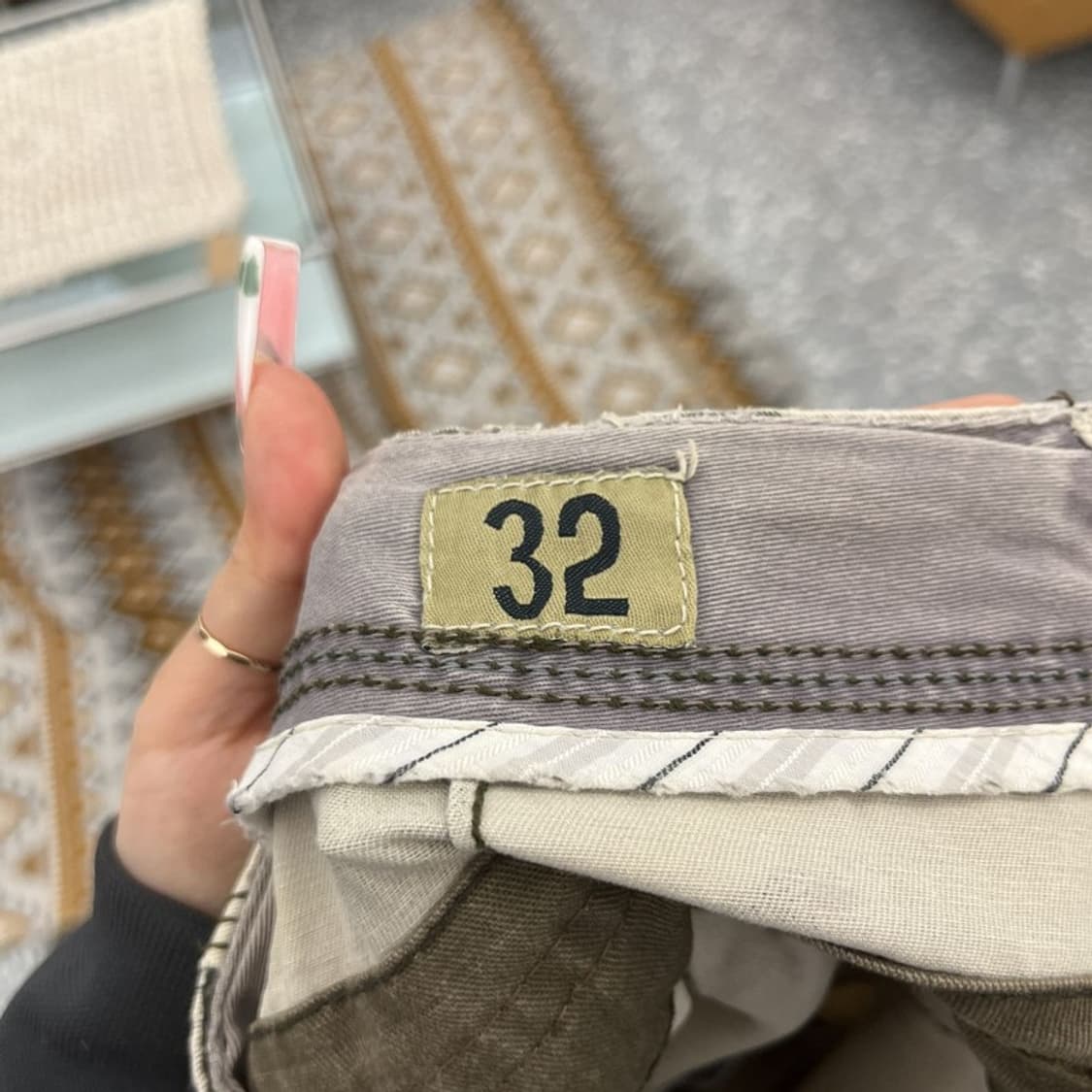 아베크롬비 밀리터리 카모플라주 카고 반바지 32인치 C11328 상품이미지5