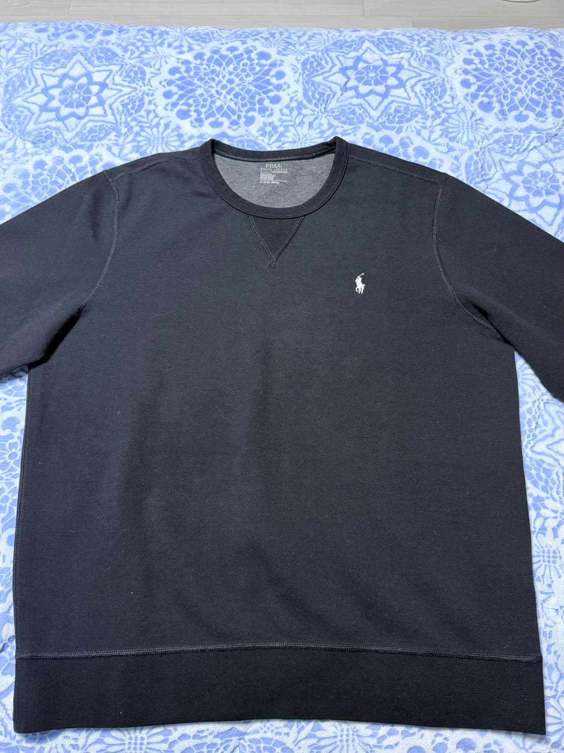 폴로 맨투맨 블랙 XL 상품이미지3