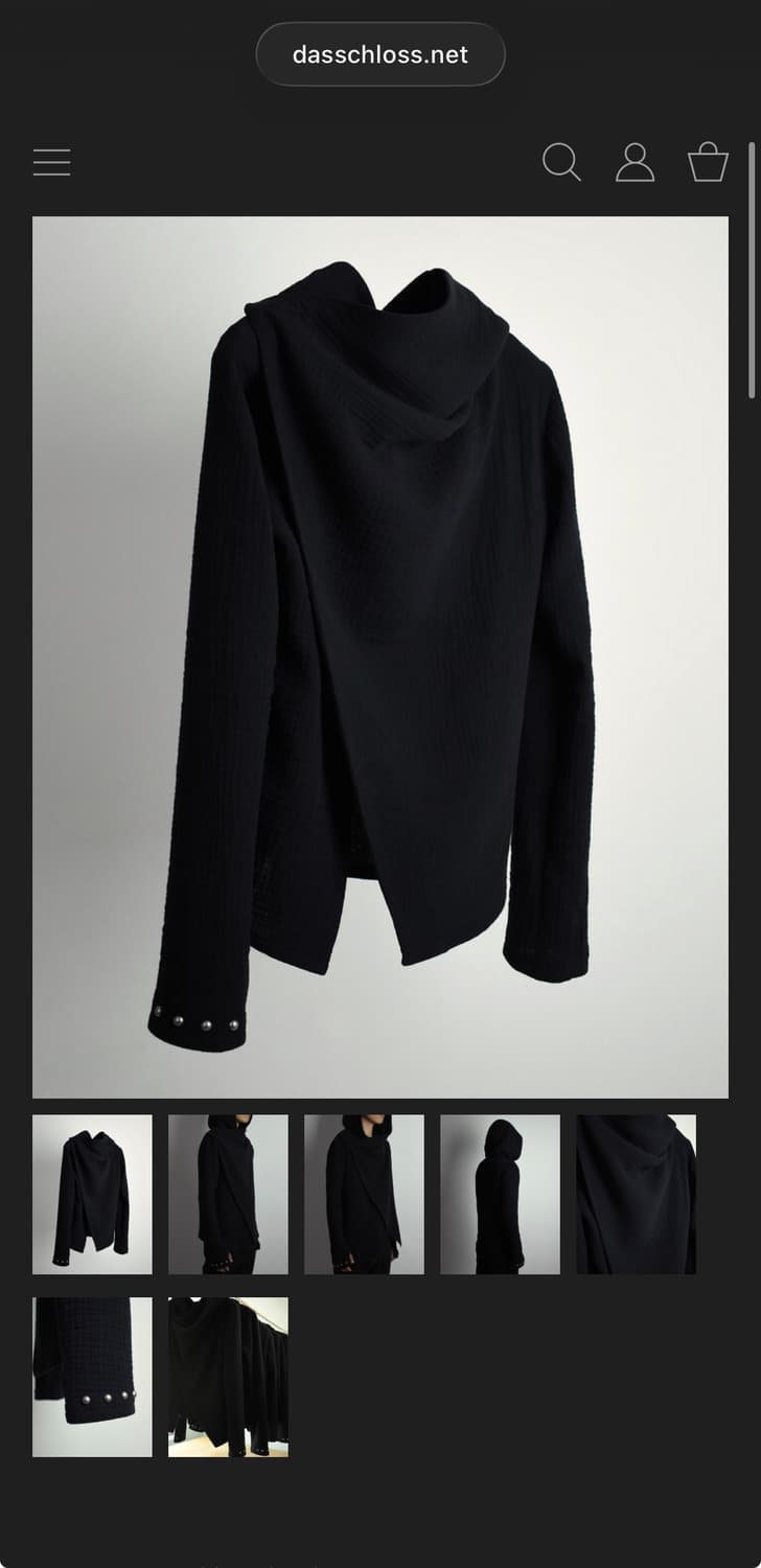 dasshloss 001.04 draped hood  2size  상품이미지1