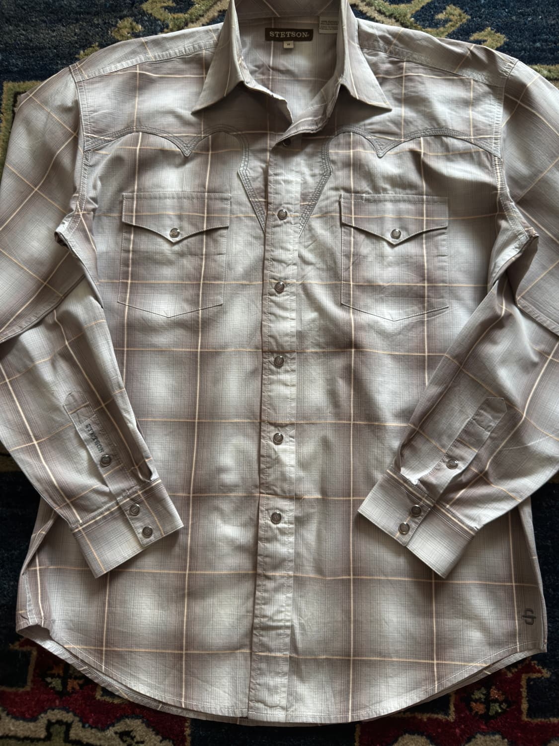 STETSON pearl Snep 웨스턴 옴브레 셔츠 상품이미지3