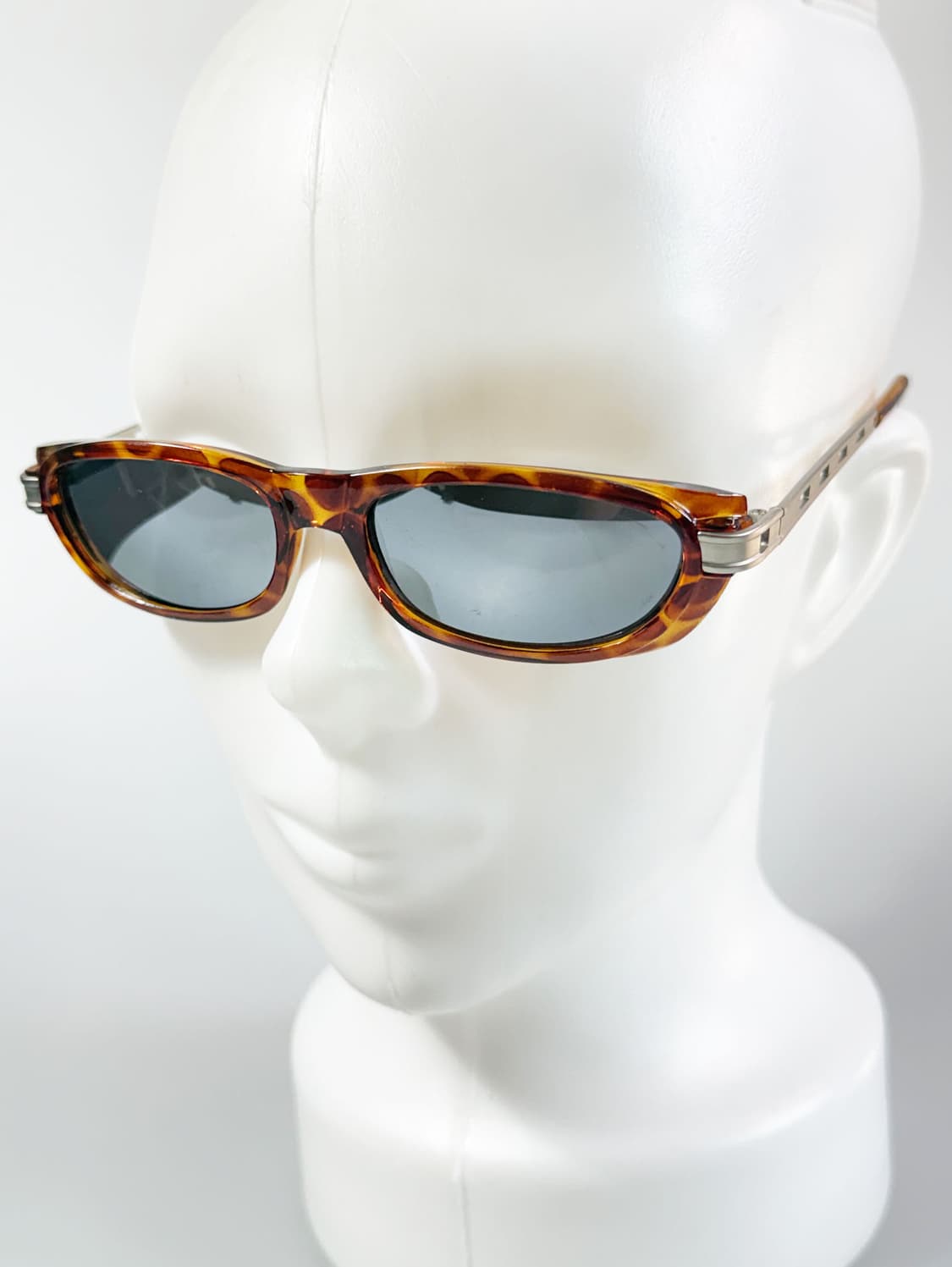 90s CIVIL 토터스쉘 볼드 스퀘어 빈티지 선글라스 상품이미지8