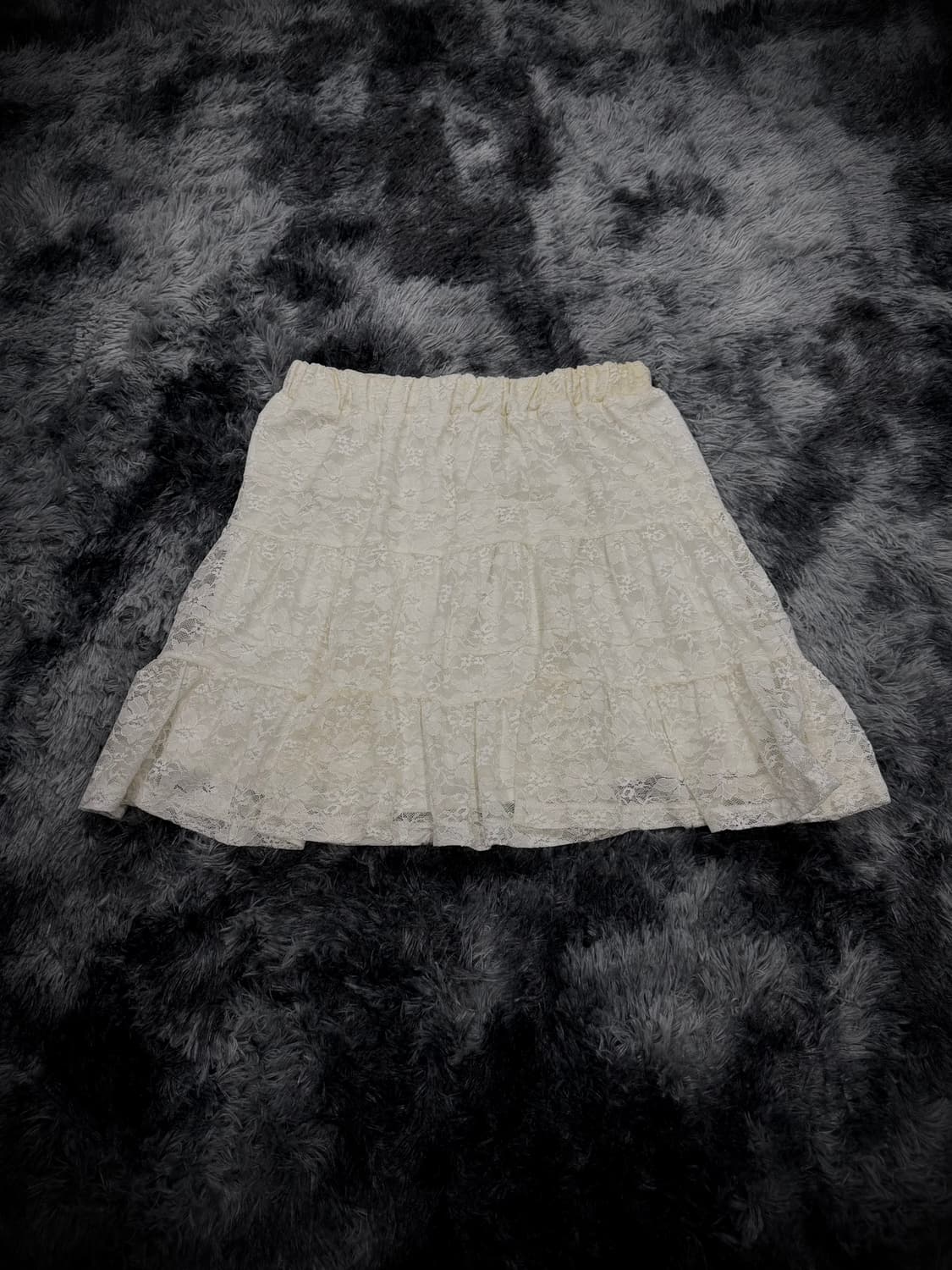 아이보리 레이스 캉캉 스커트 상품이미지1