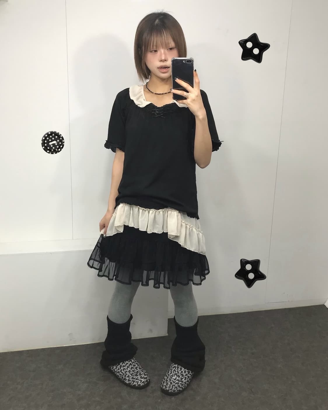 𖤐 블랙 프릴 코디 set𖤐  상품이미지1