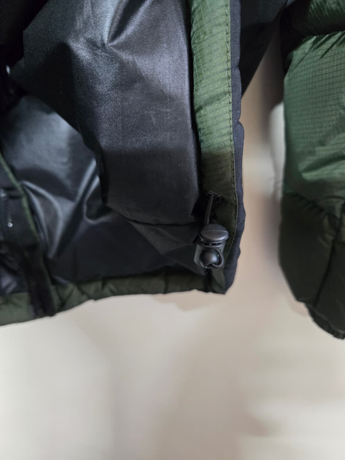 밀레 남성 패딩 점퍼 그린/블랙100 상품이미지4