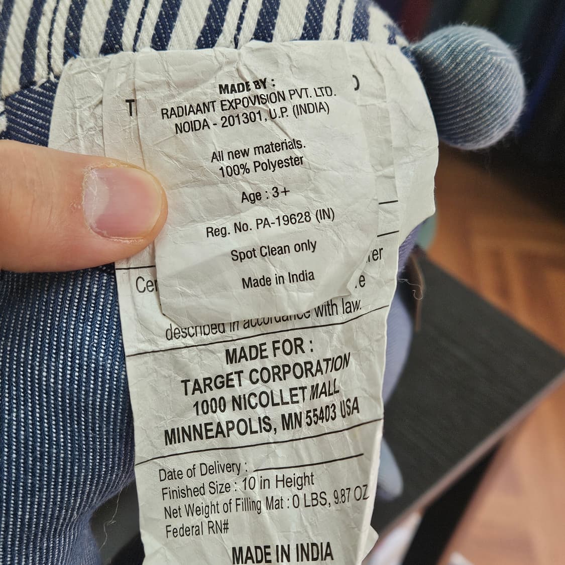 리바이스 × 타겟 데님 패치워크 테디베어 상품이미지4