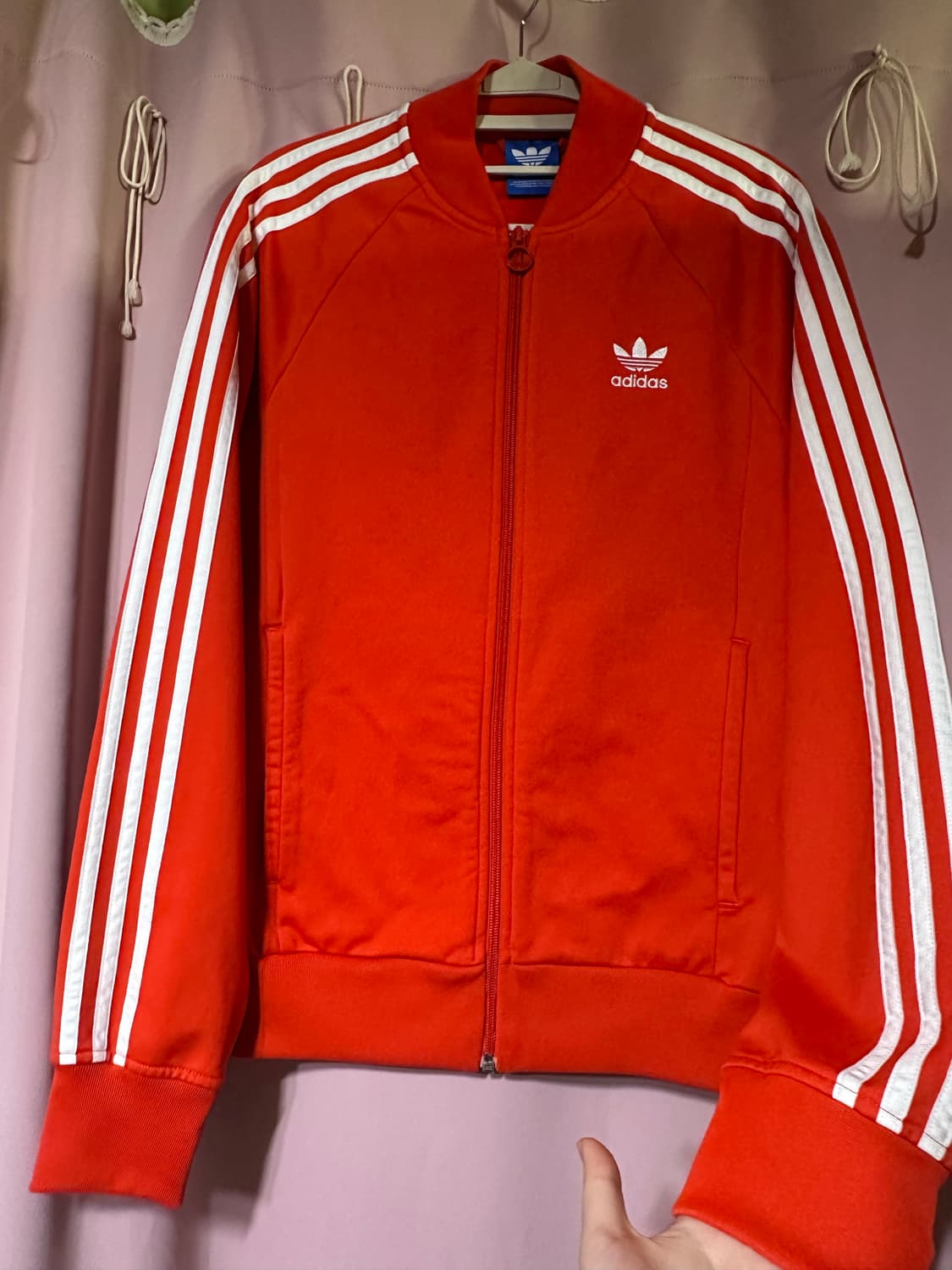 아디다스져지 아디다스 슈퍼스타 오렌지 트랙탑 불꽃져지 집업 파이어버드 상품이미지2