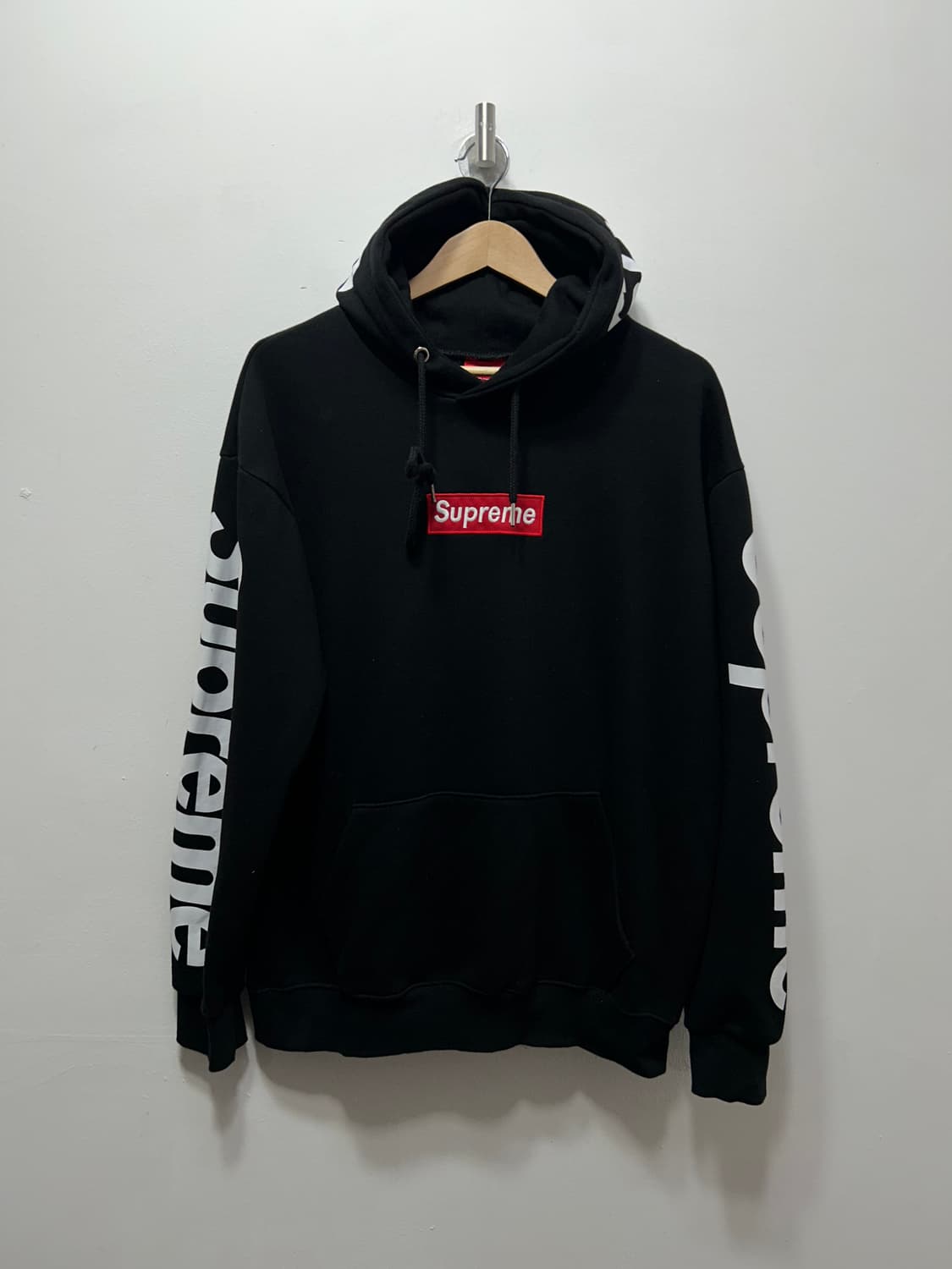 슈프림 후드티 블랙 XL 상품이미지1