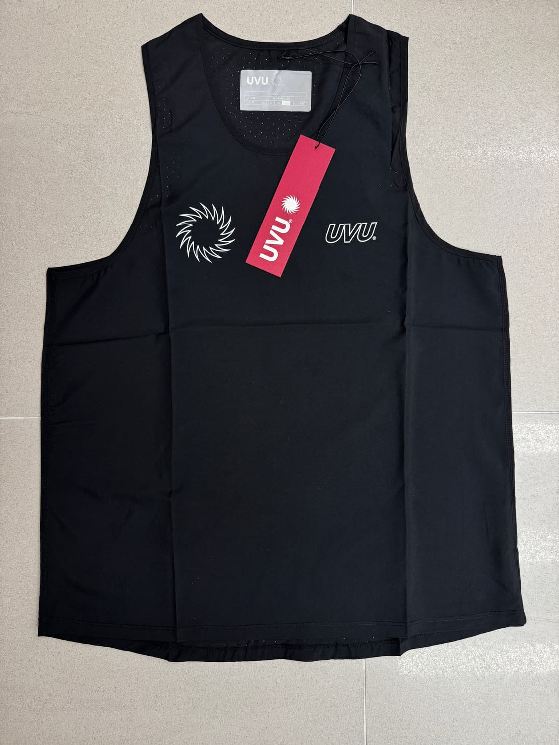 UVU 러닝 베스트 블랙 L 상품이미지1