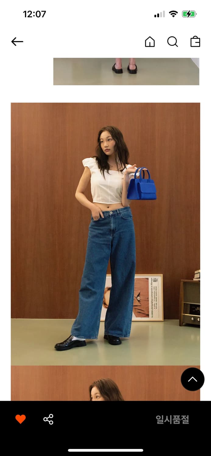 퍼프 핀턱 셔링 탑 상품이미지4