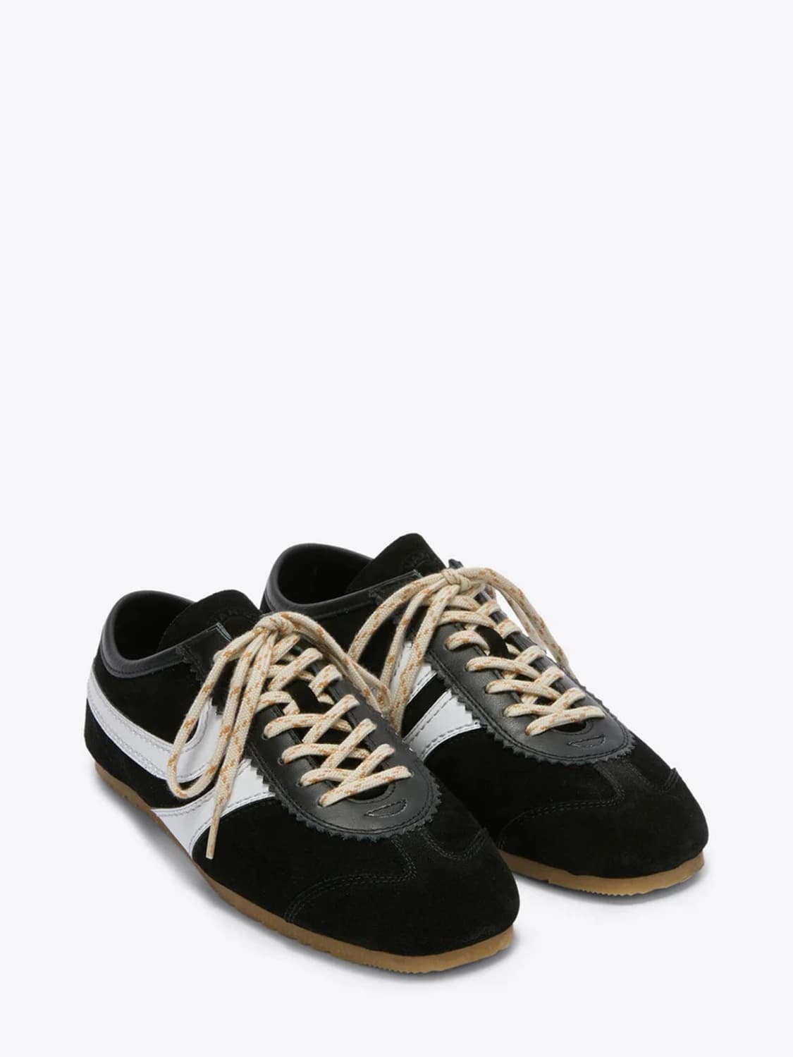 (36,37,38,39) 드리스반노튼 스웨이드 로우탑 스니커즈 블랙 상품이미지1