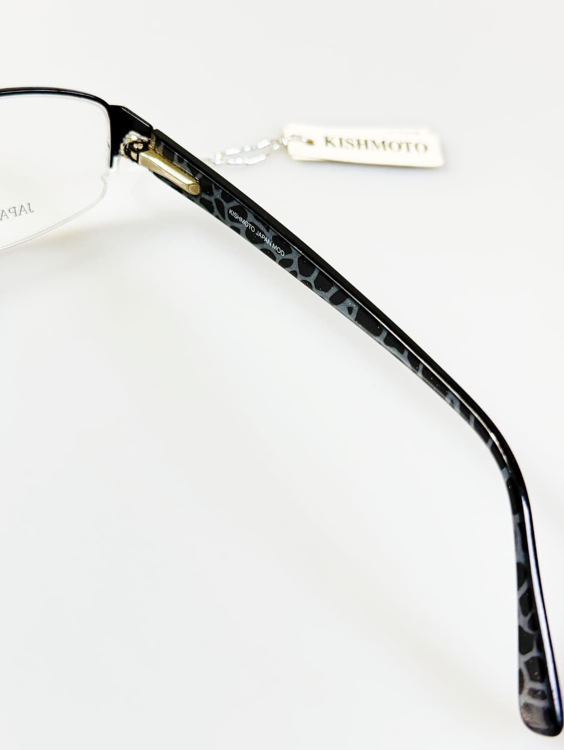 KISHIMOTO 반무테 스퀘어 메탈 프레임 빈티지 안경 상품이미지6