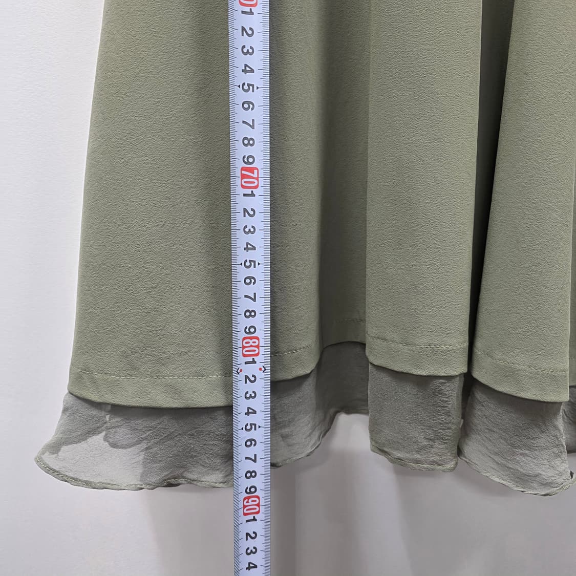 1337 미샤 MICHAA 카키 원피스 리본백 A라인 여성 55 여름원피 상품이미지7