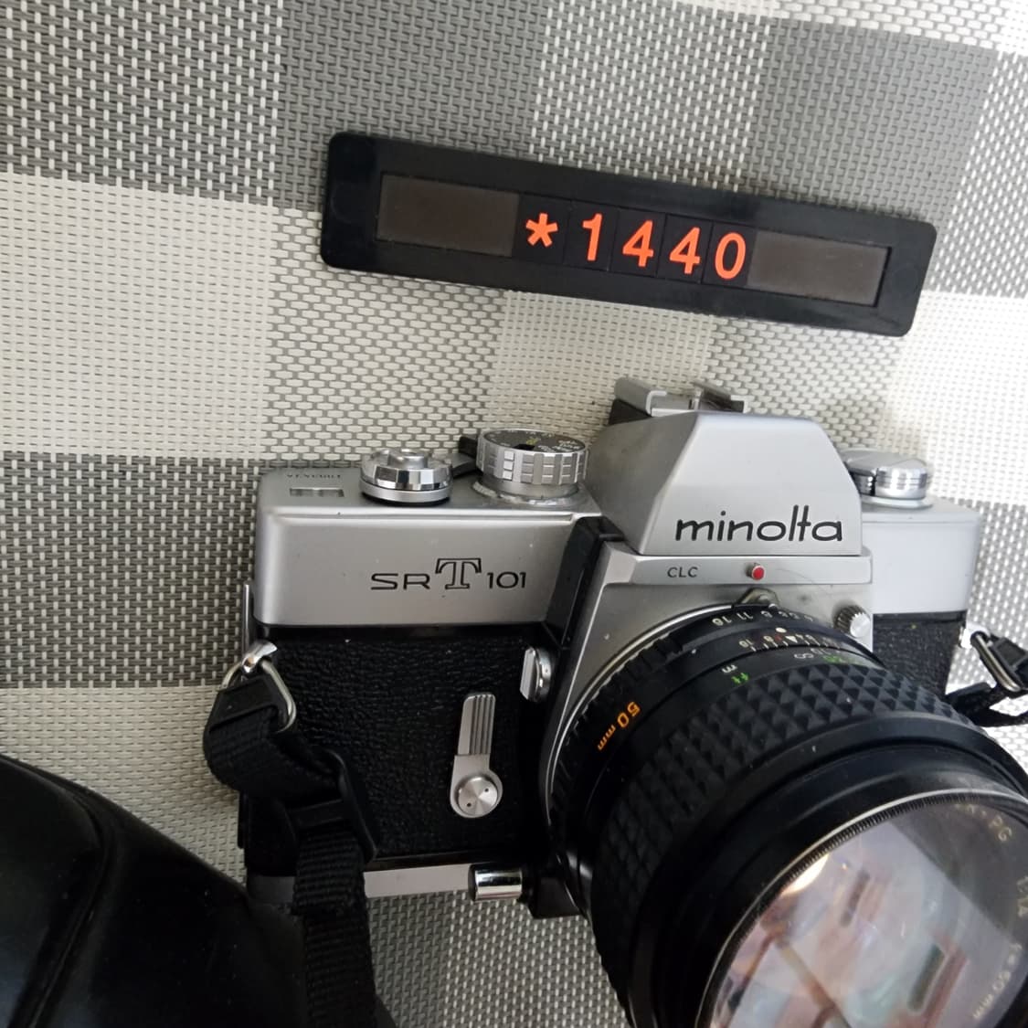 미놀타 SR T 101 필름카메라 1.4렌즈 실버바디 케이스포함 상품이미지2