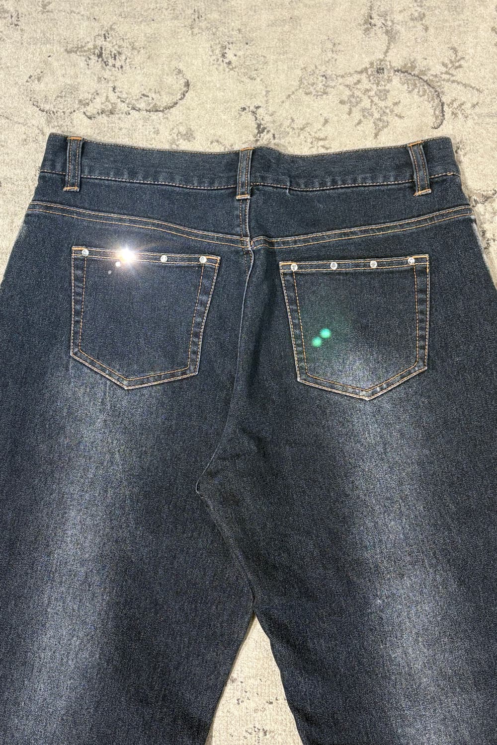 Cyber Grunge Dark Wash Jeans 상품이미지7