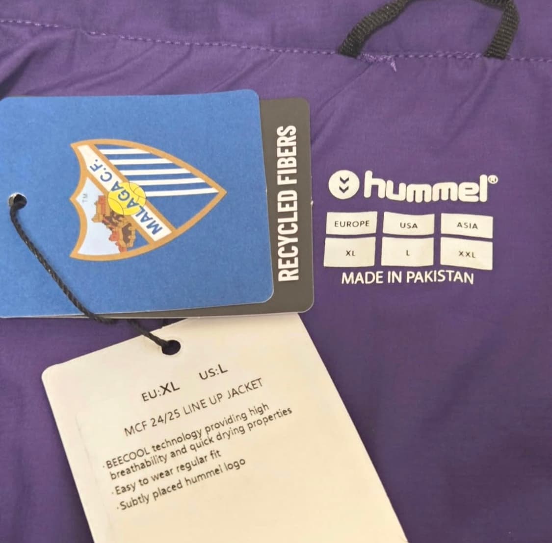 (새상품/해외XL)말라가 트레이닝 자켓 험멜 우븐 바람막이 축구 상품이미지6