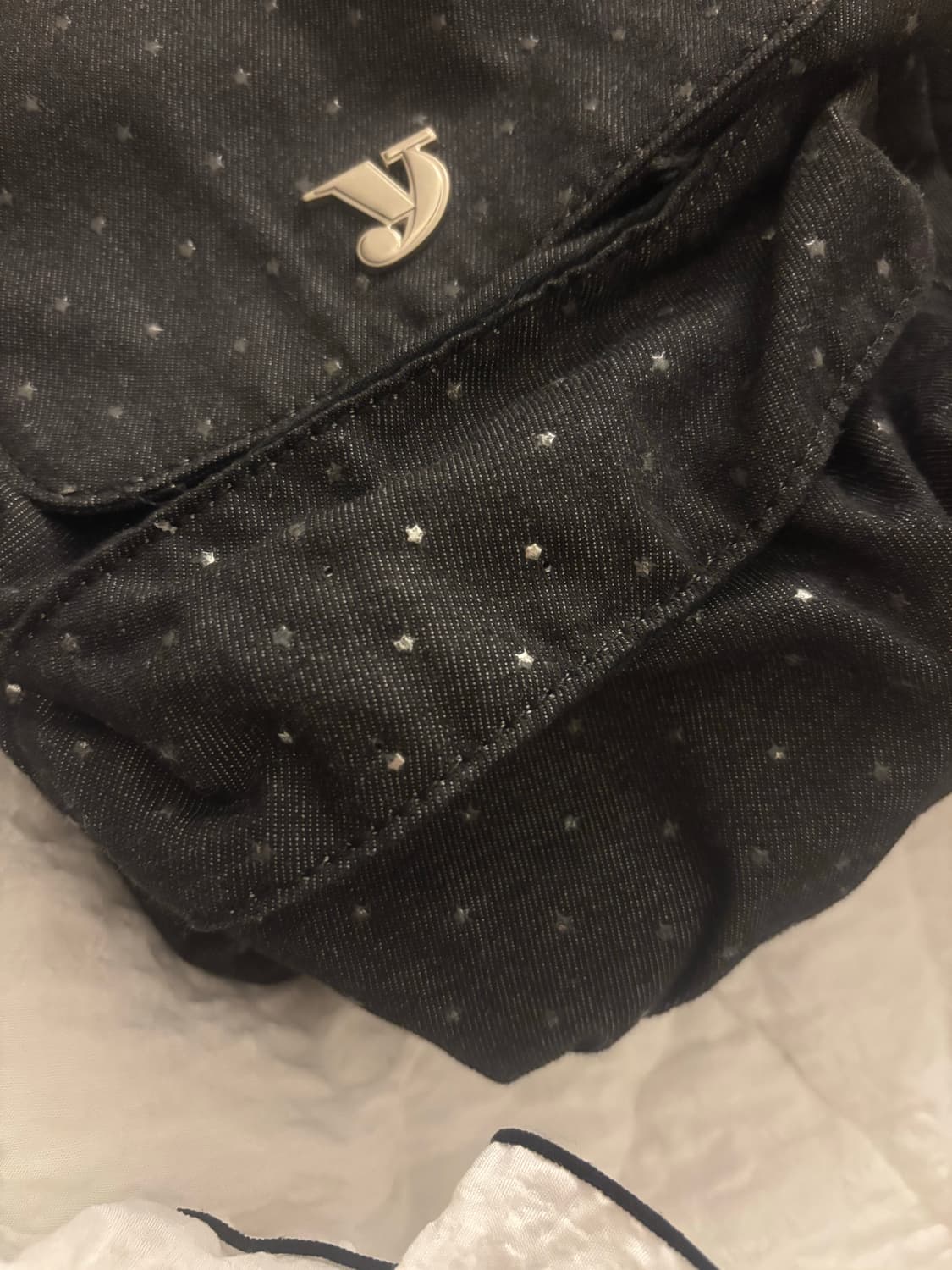 여밈 미니 스타 백팩 블랙 상품이미지3