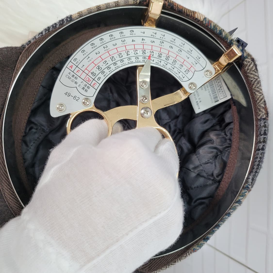 커터앤벅 80%모 체크 모자 볼캡 캡 Made in Italy 57사이즈 상품이미지10