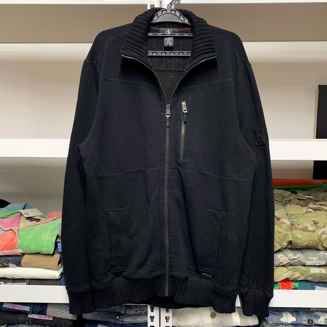 [표기 M, 실측 L] 캘빈클라인 코튼 풀집업 상품이미지2