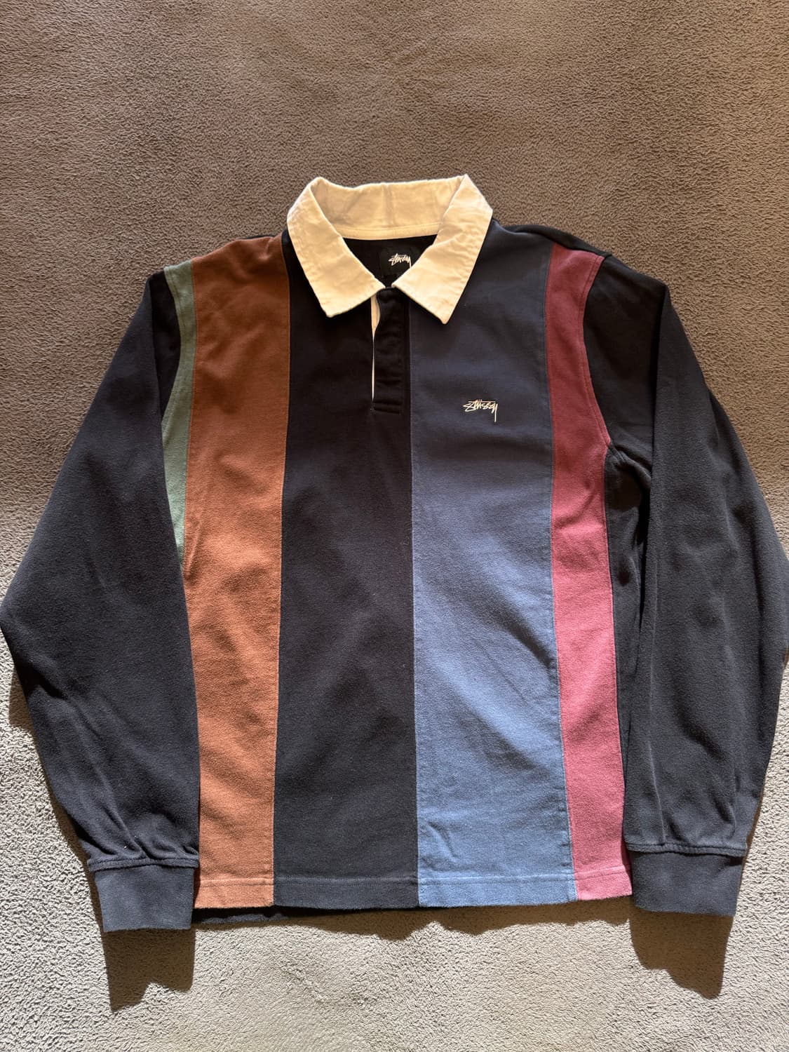 스투시 버트 스트라이프 럭비 처분  상품이미지1