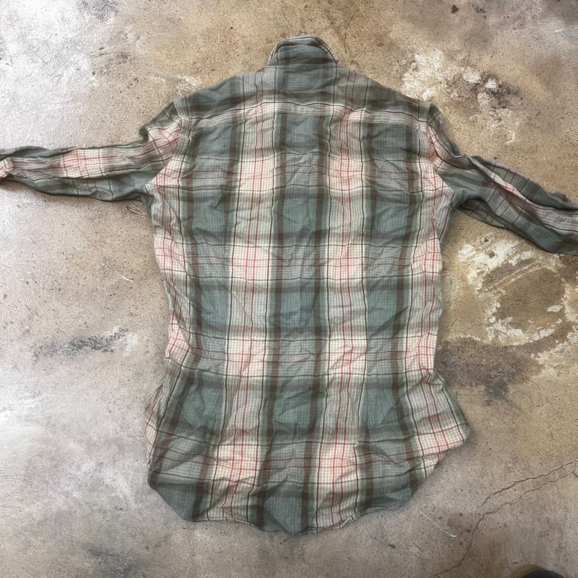 폴로 랄프로렌 카키 베이지 체크 셔츠 두쫀쿠  상품이미지4