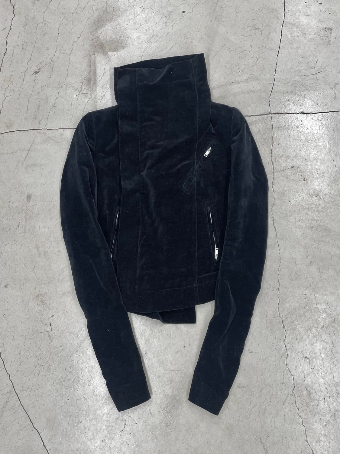 Rick owens FW16 Velvet High-Neck Jacket 상품이미지3