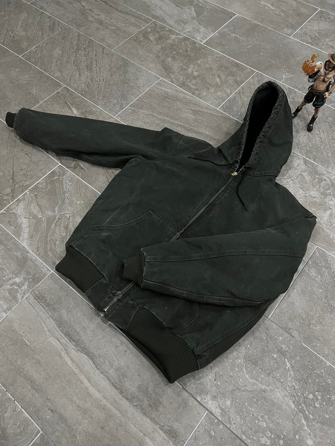 (L-TALL) 칼하트 후드 덕 액티브 자켓 J130  MOS  모스그린 상품이미지8