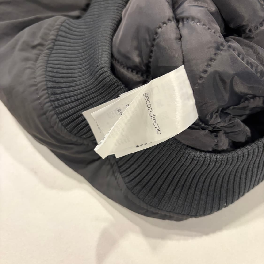 [L] 세컨모놀로그 그레이 봄버 자켓 새상품 D333 상품이미지8