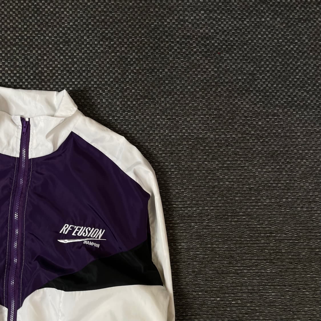 빈티지 퍼플 화이트 나일론 바람막이 자켓 상품이미지3