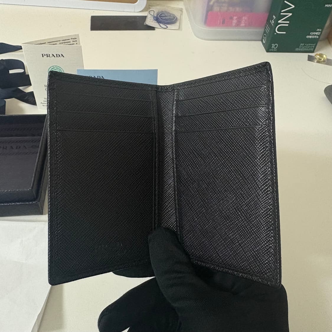 PRADA 프라다 2MC101 내장칩 사피아노 신형로고 카드 지갑 풀박스 상품이미지4