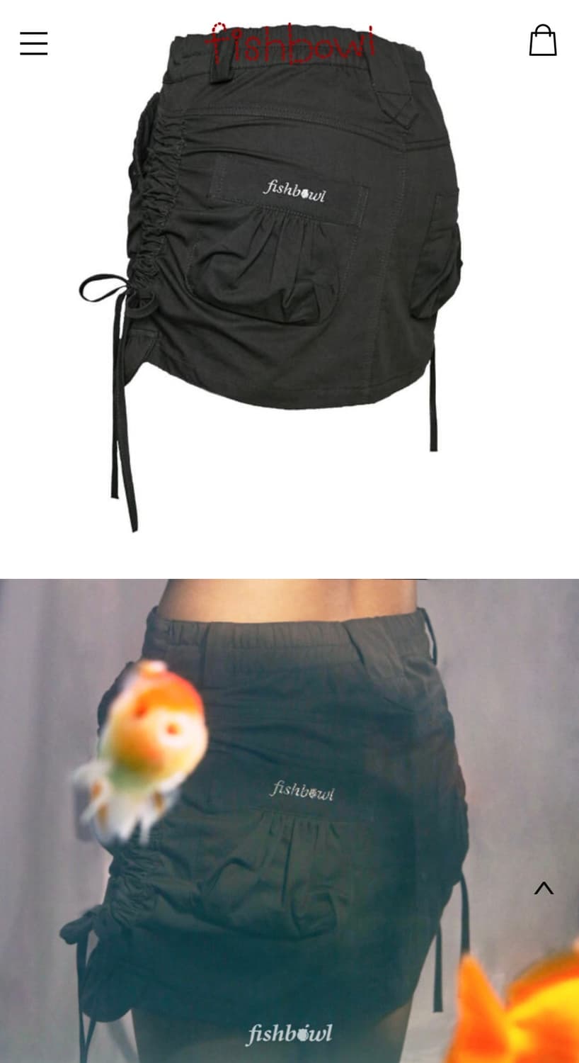 바우프 티셔츠 + 어항 카고 스커트 코디 세트 상품이미지8