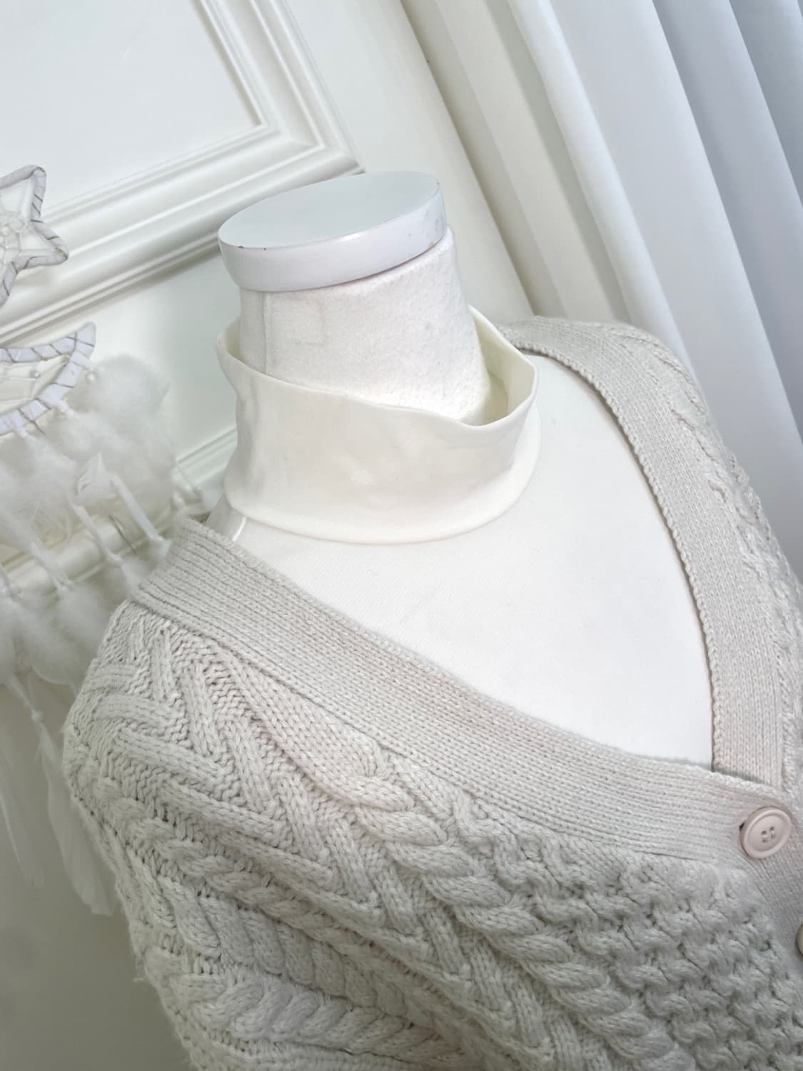 ivory twist basic cardigan(size-M) 상품이미지8