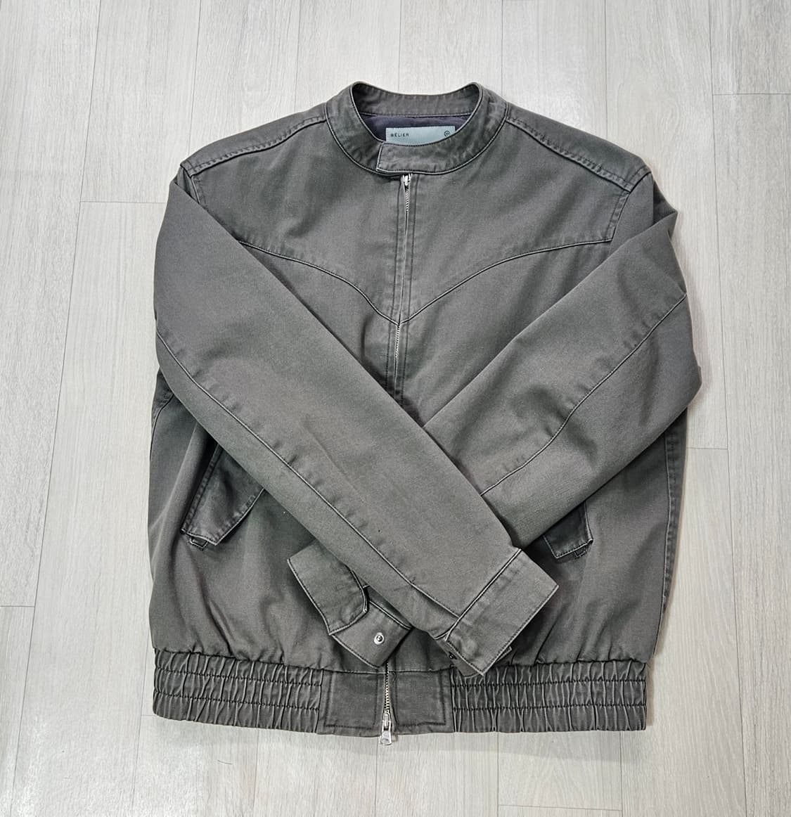 벨리에 세리프 해링턴 자켓 올리브 색상 3사이즈 상품이미지1