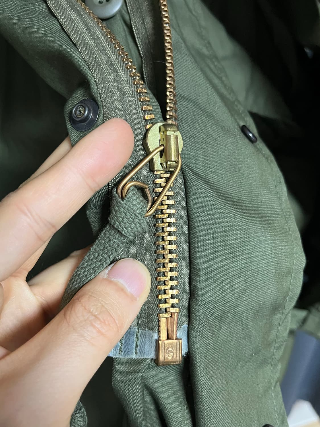 M65 피쉬테일 파카 오리지널 개파카 M 데드스탁 상품이미지4