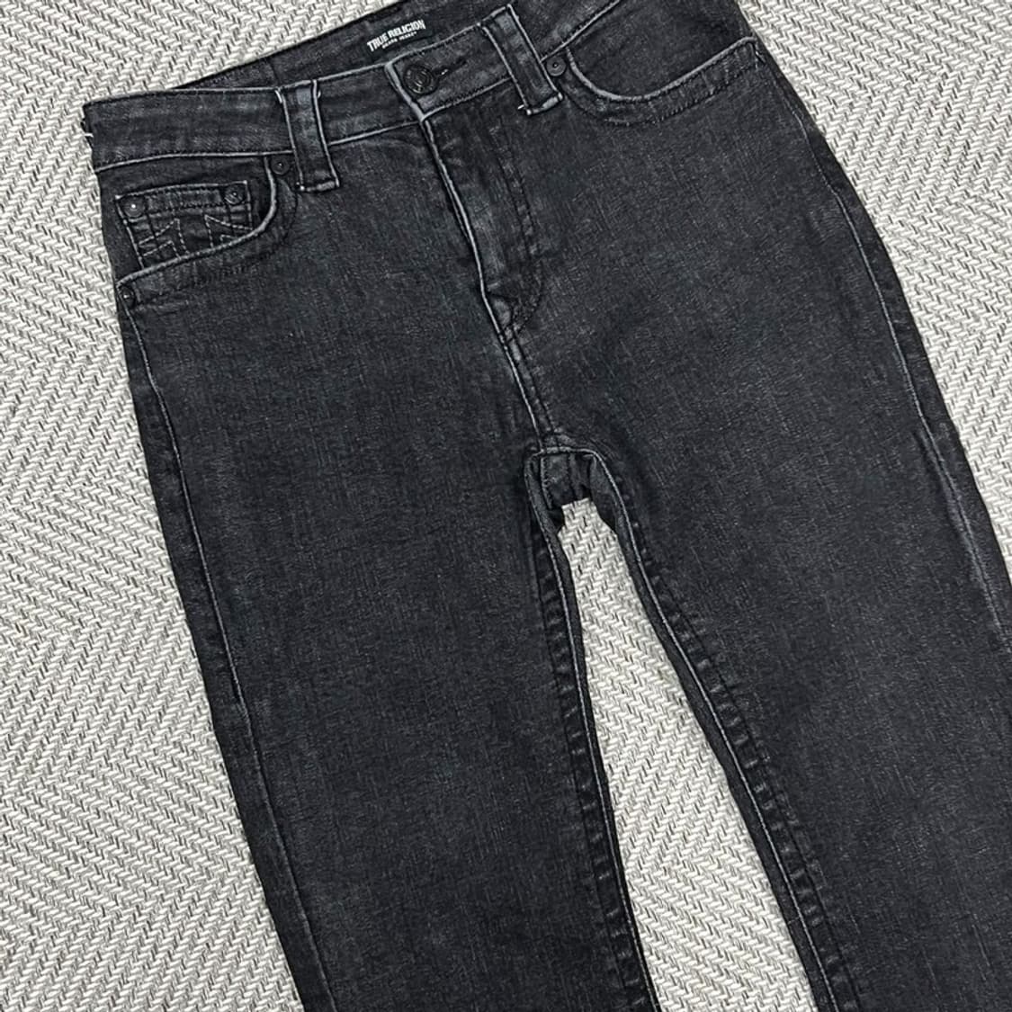 트루릴리전 흑청 로우라이즈 팬츠 v0741 상품이미지3