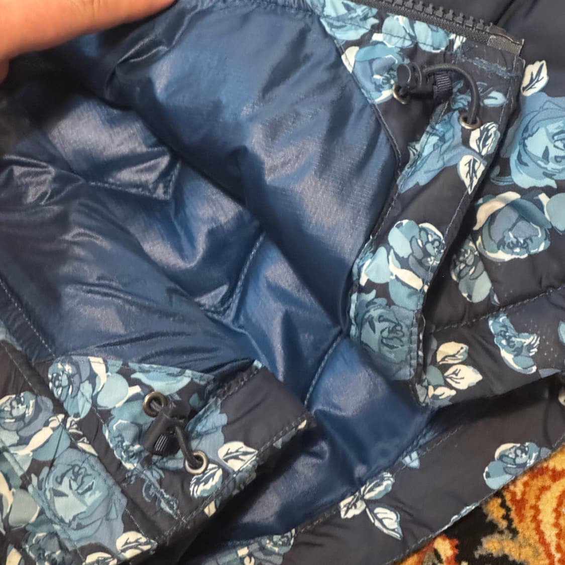 노스페이스 플라워 경량패딩 베스트 (S) 구스다운 상품이미지7