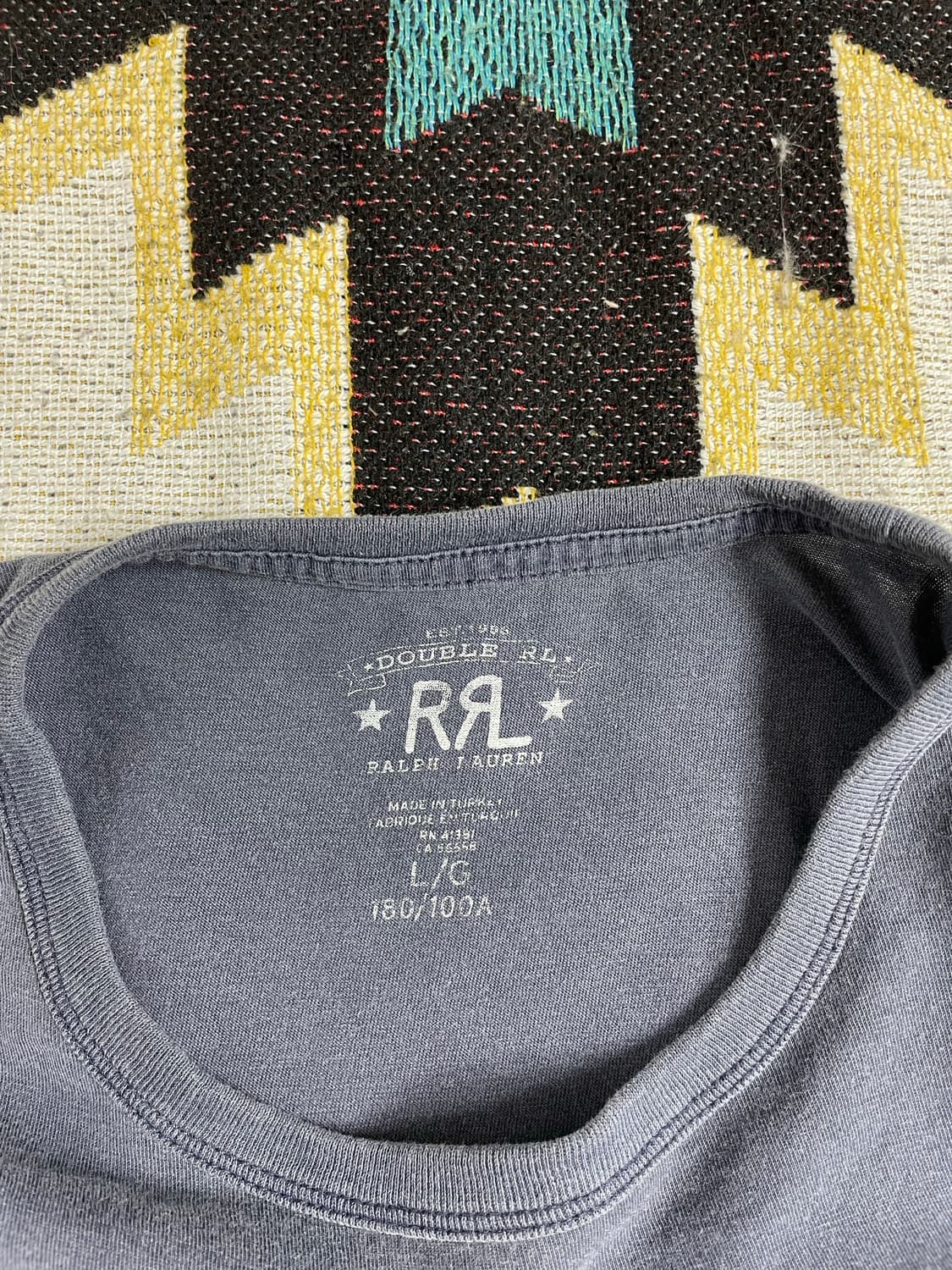 RRL 차콜 네이비 티셔츠(L) 상품이미지2