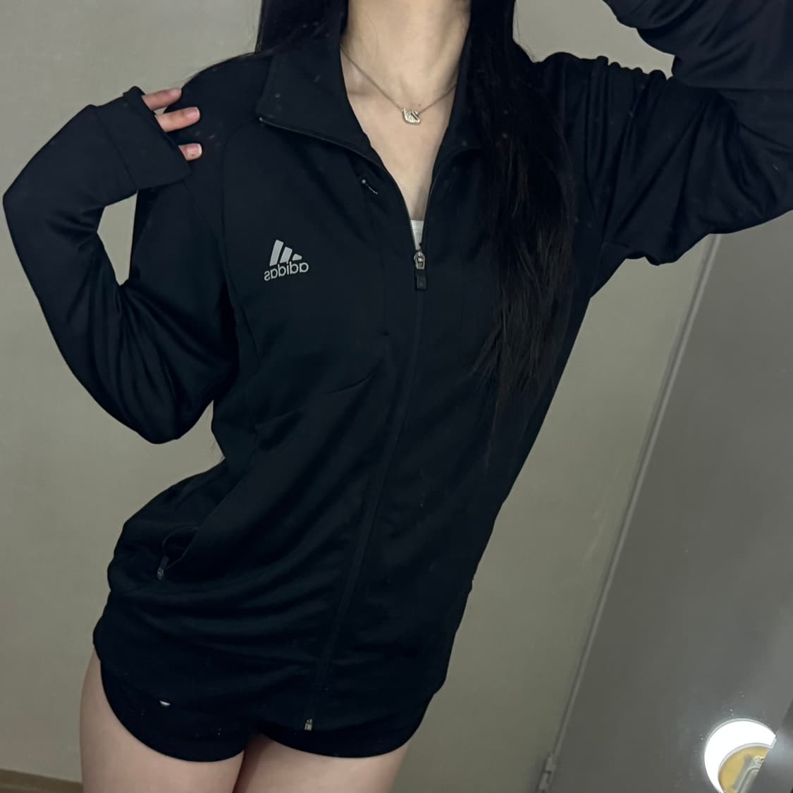 아디다스 삼선 로고 지퍼포인트 트랙탑져지  상품이미지6