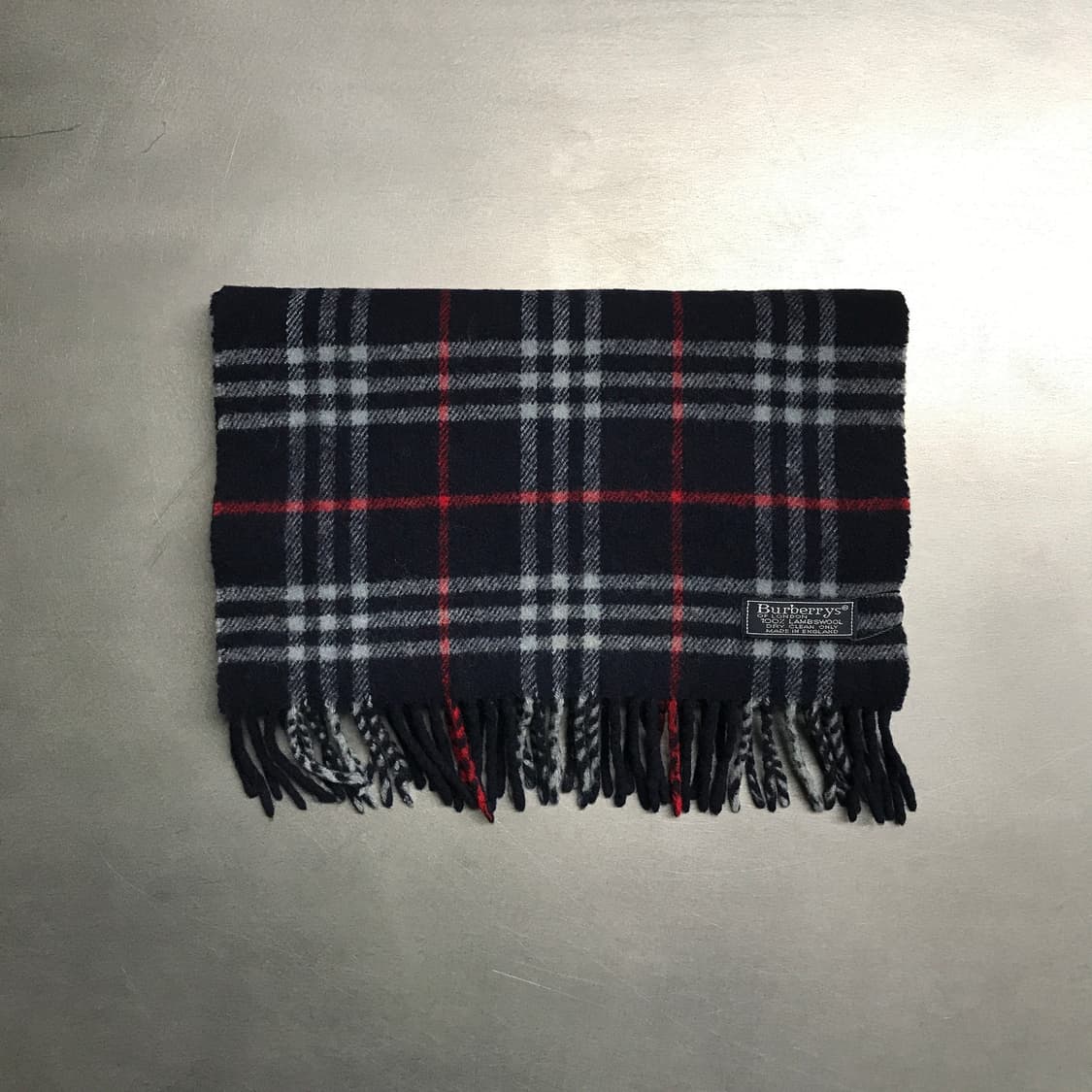 버버리 정품 램스울 머플러 네이비 상품이미지2