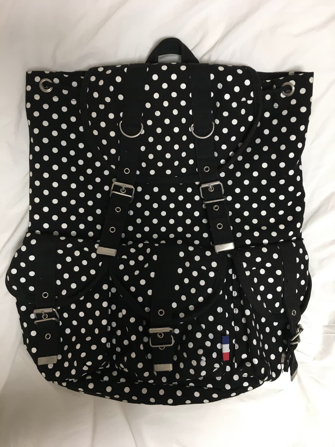 빈티지 모리걸 도트 백팩 배낭 가방 상품이미지1