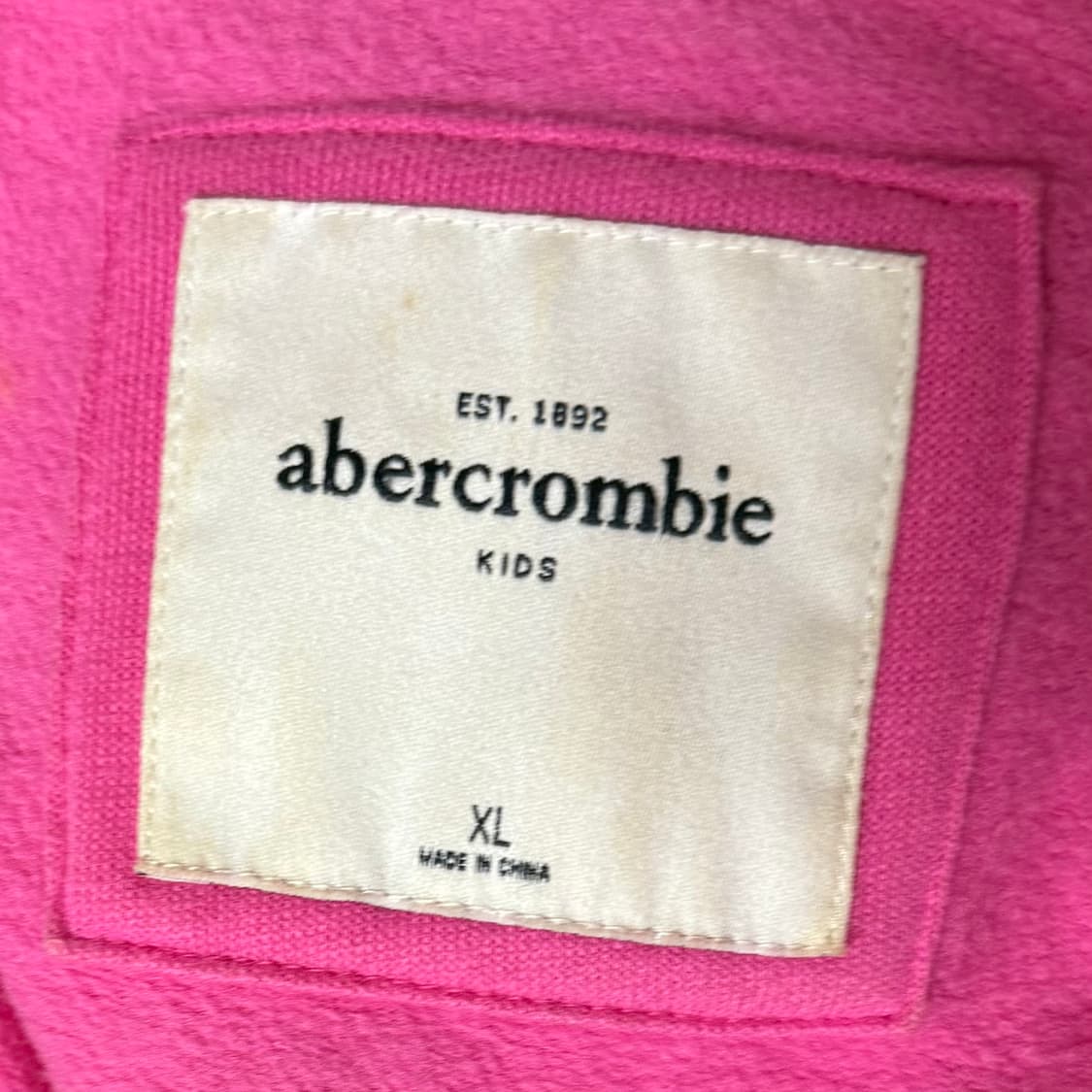아베크롬비 후드집업 핑크 기모 분홍 키즈 홀리스터 상품이미지3