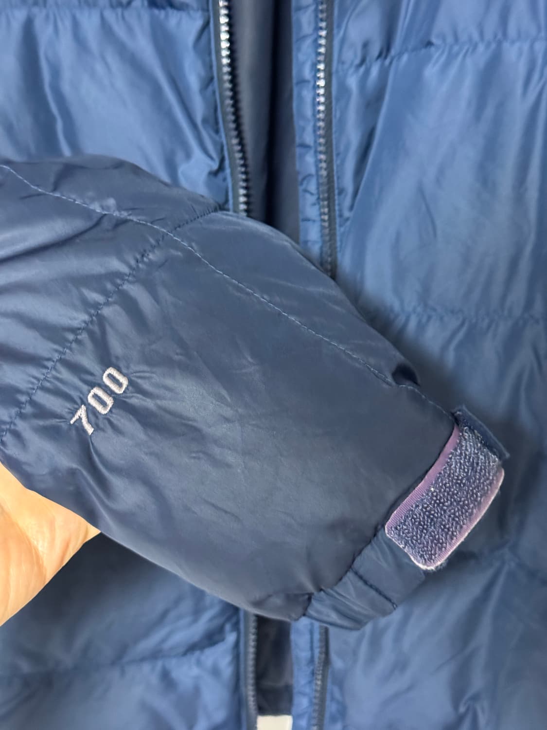 노스페이스 700 필파워 패딩 XL 남색 상품이미지5