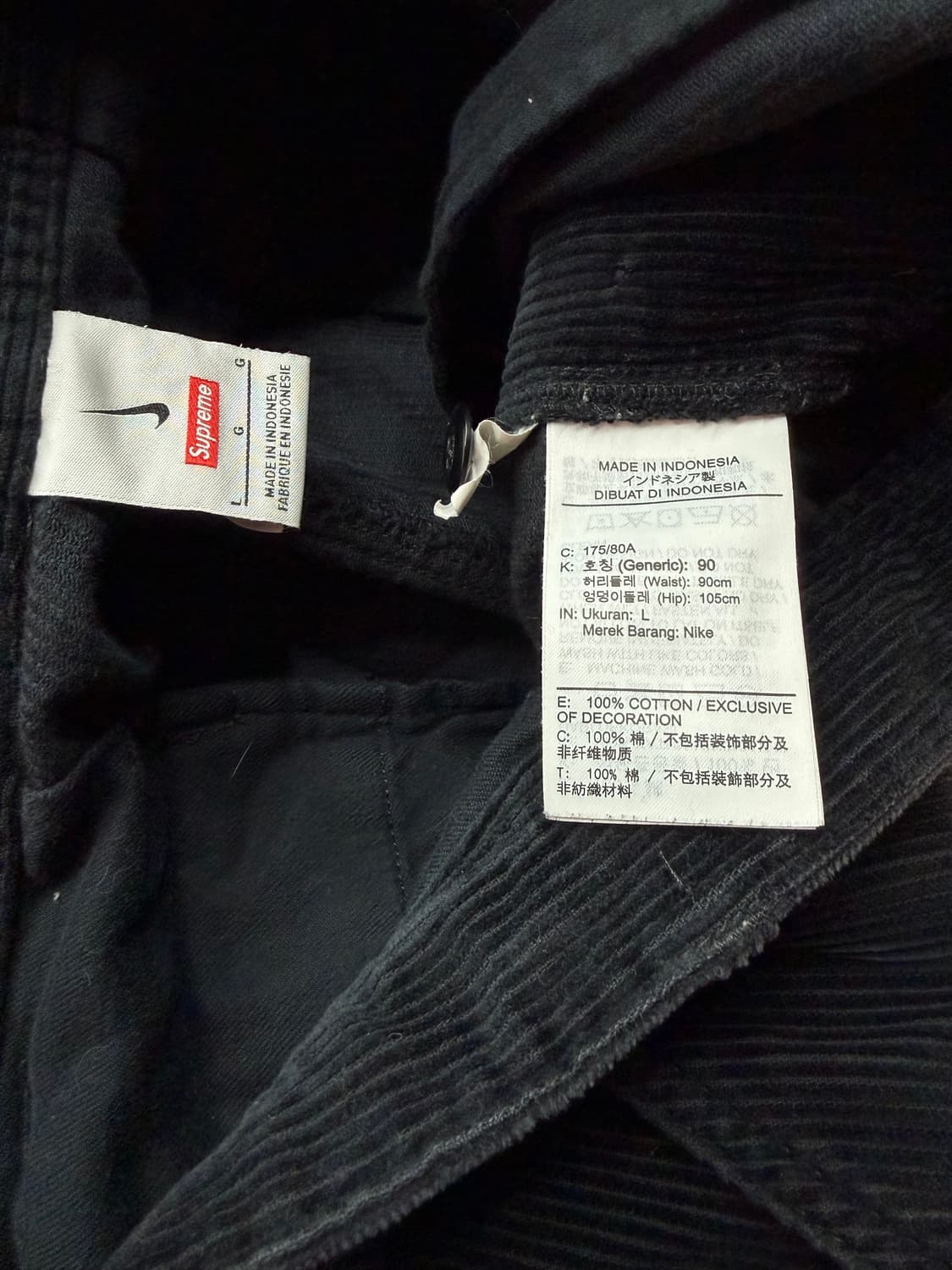 .L/ 나이키X슈프림 아크 코듀로이 카고팬츠 상품이미지9