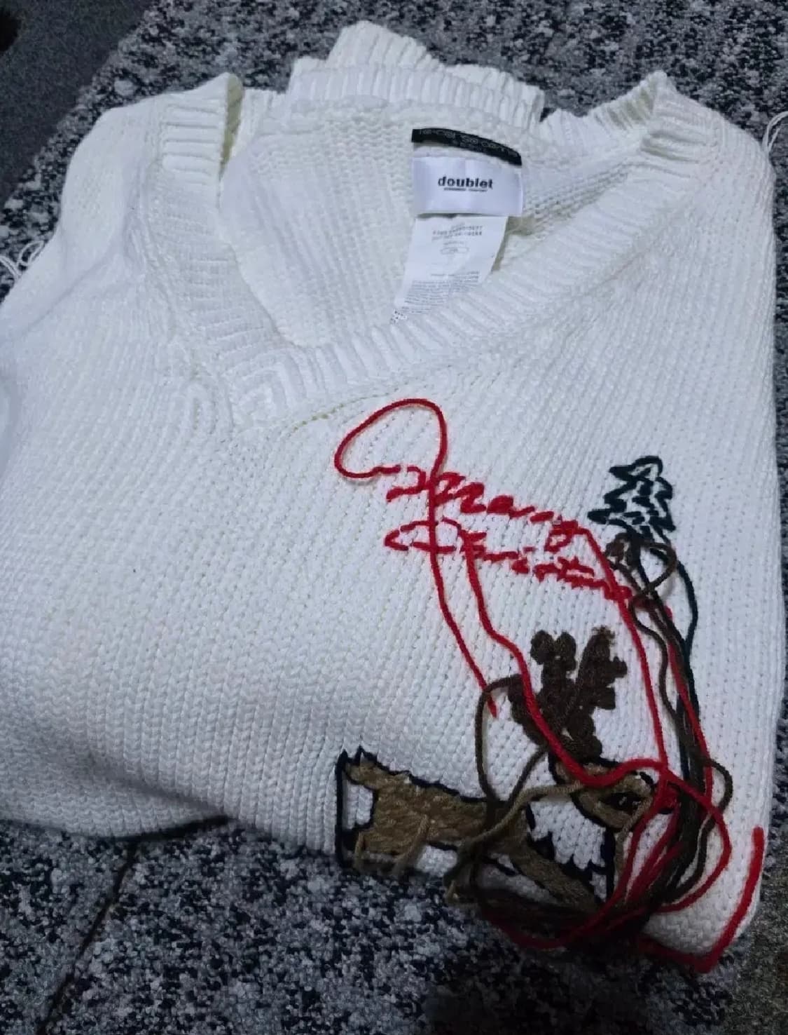 DOUBLET(더블렛) 지디 크리스마스 루돌프  니트 급처!!! 상품이미지4