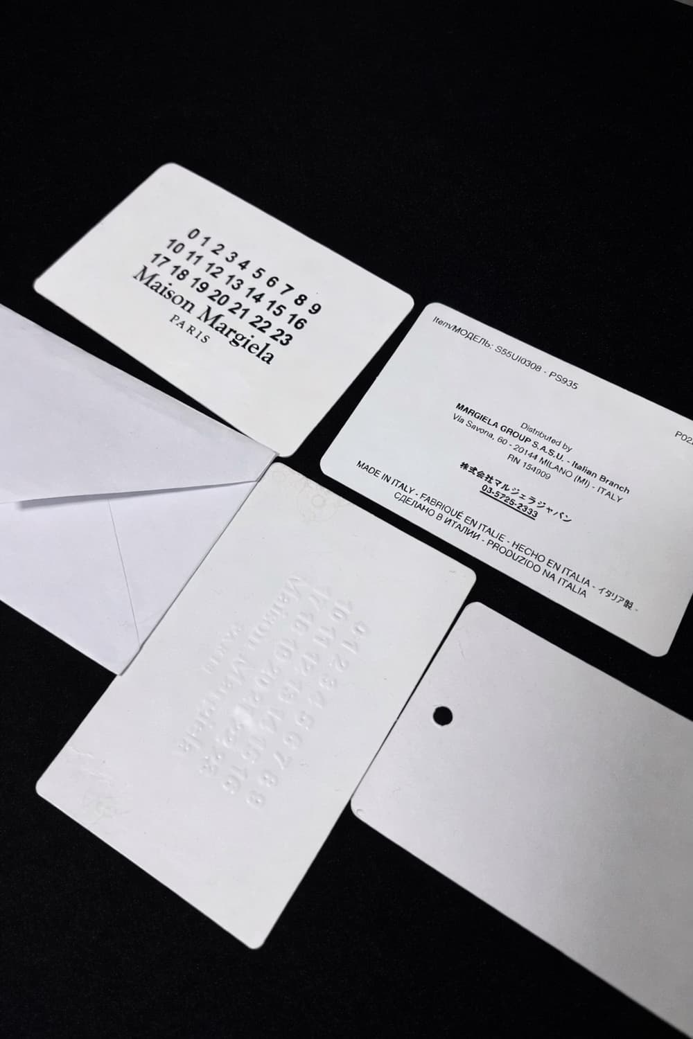 급처) 마르지엘라 블랙 스티치 카드지갑 풀박 상품이미지2