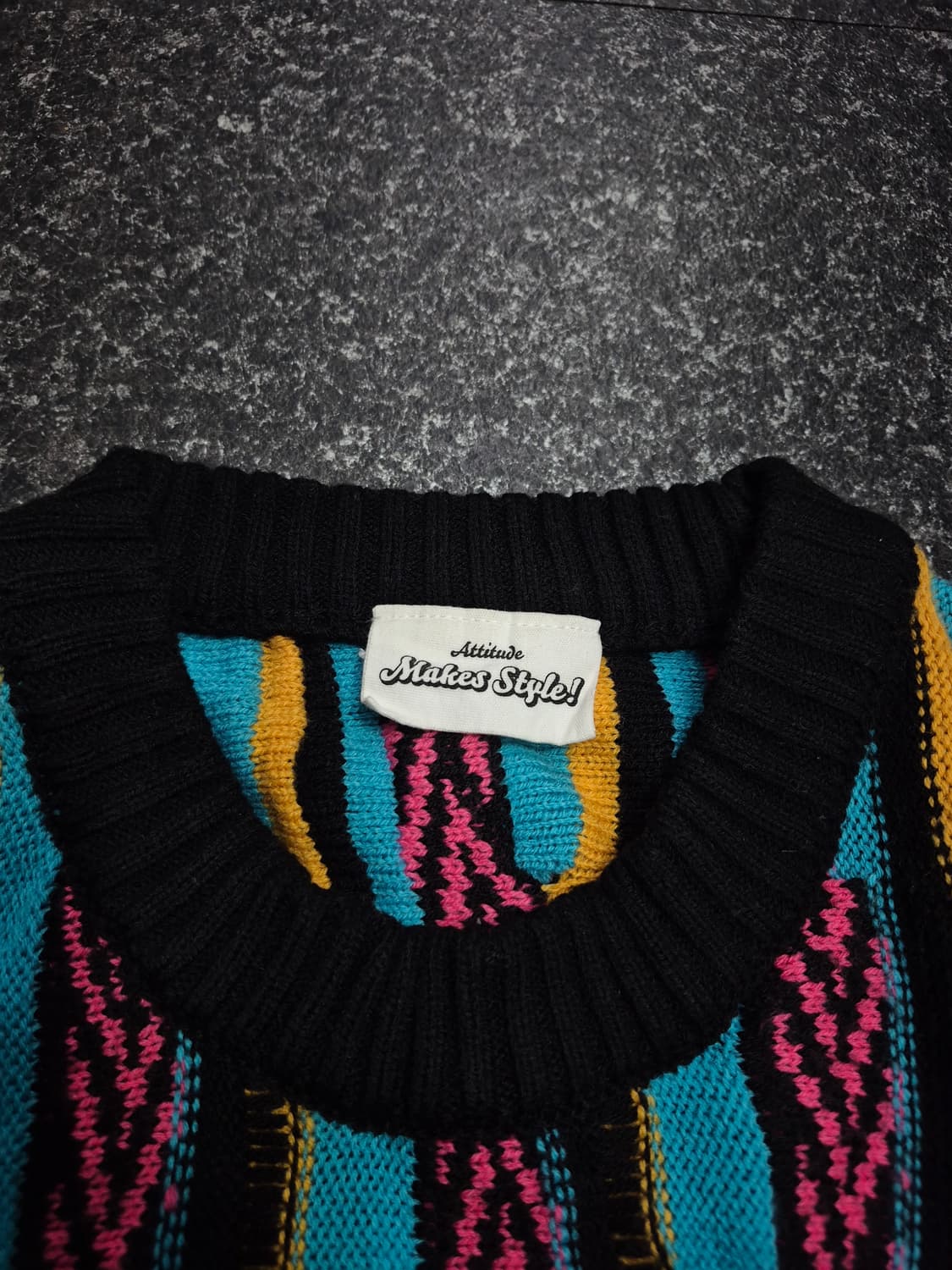 Japan 일본 스트리트 빈티지 3D 니트 스웨트 남성 100사이즈 상품이미지4