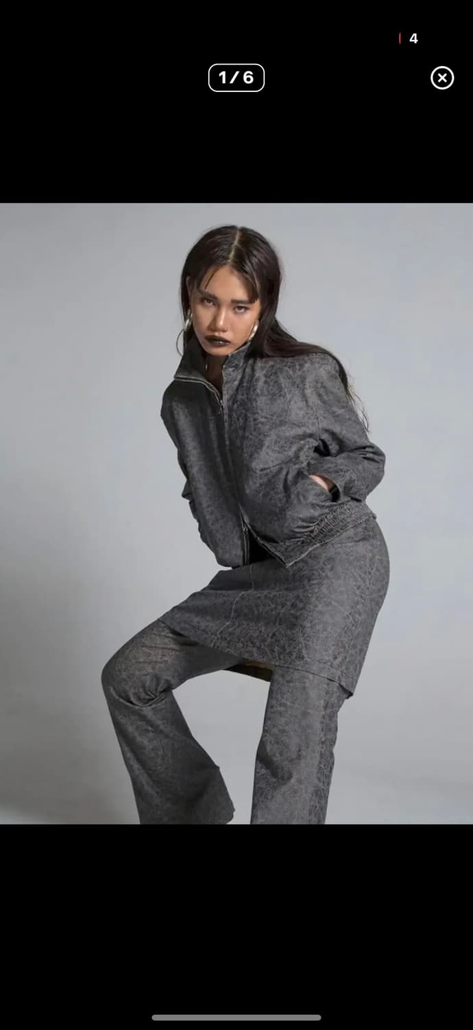 김미더영 크랙 페인트 셋업 상품이미지1