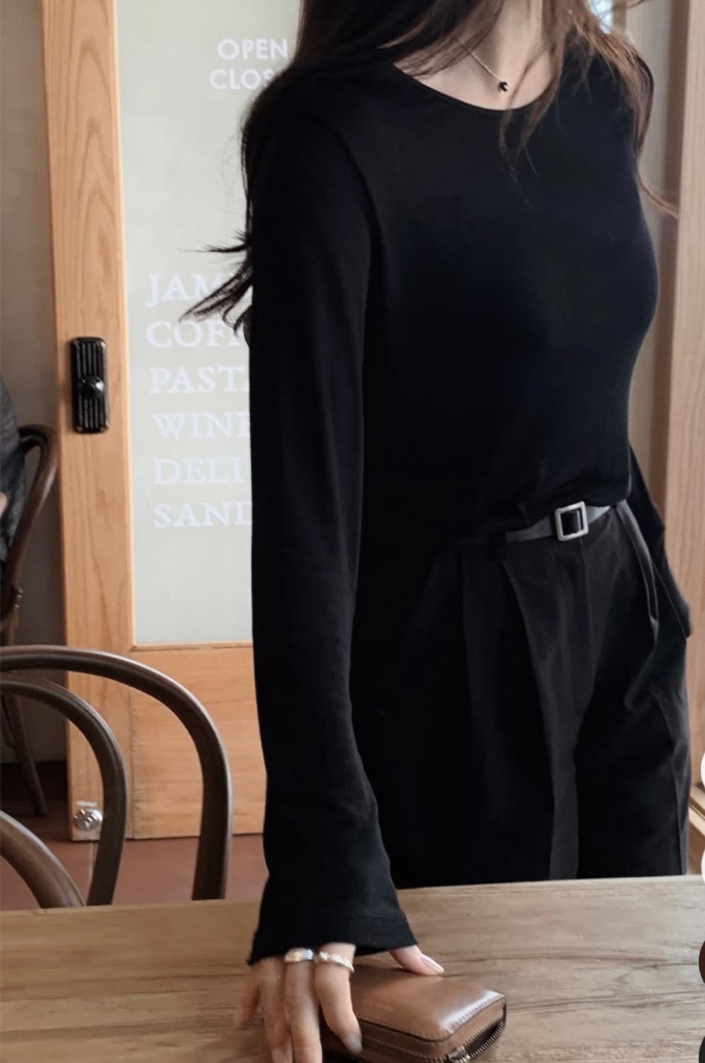 (미개봉, 새상품) 슬로우앤드 여리핏 소프트 골지티셔츠 스판티 기본티 상품이미지5