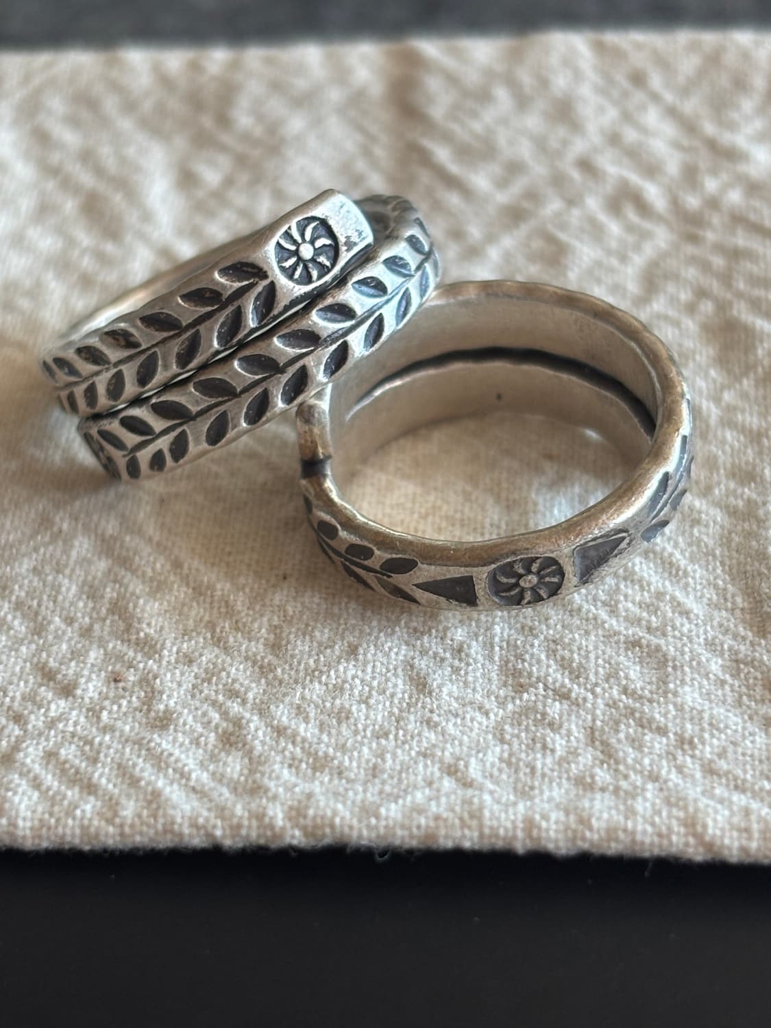 카렌실버 커플 오픈링 (새상품) 상품이미지1