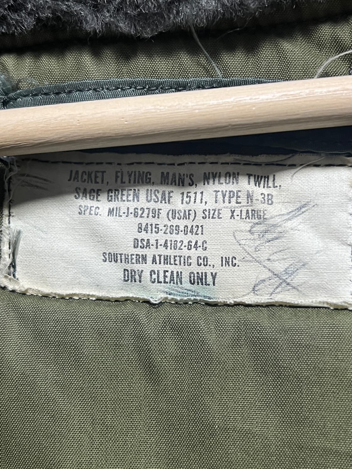 60s 오리지널 N3B 파카 서던 XL 상품이미지3